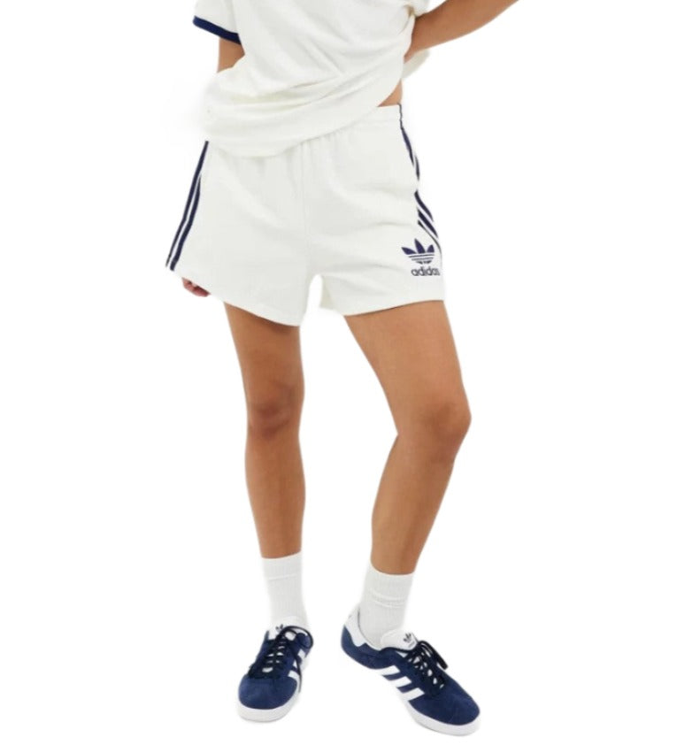Adidas Original Womens Terry Shorts - Off White