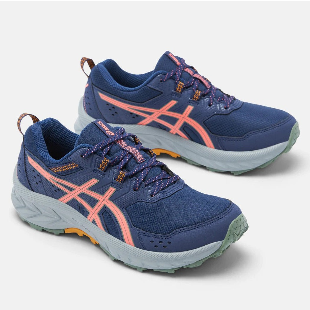 ASICS Women's GEL-Venture 9 Trail Running Shoes - Indigo Blue/Papaya