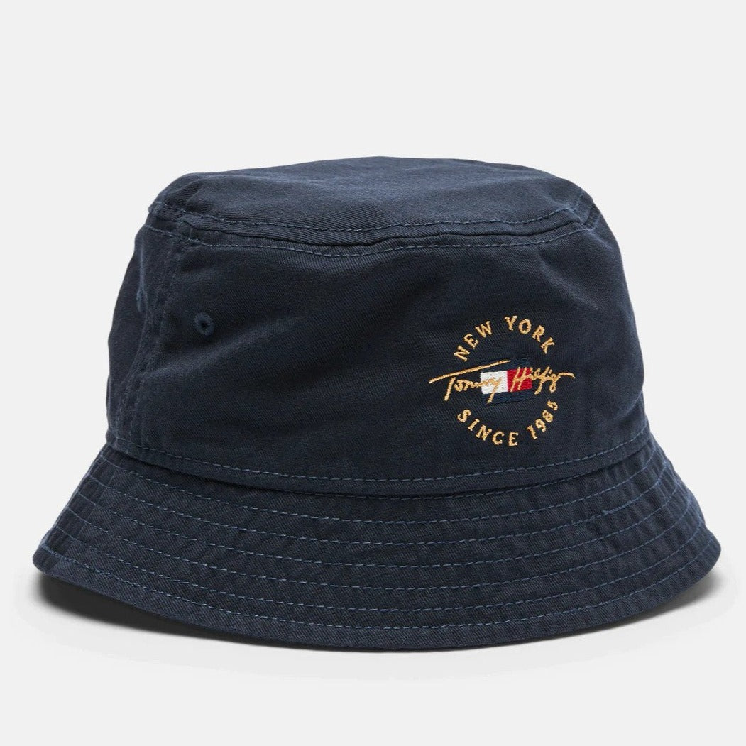 Tommy Hilfiger Roundel Bucket Hat - Sky Captain