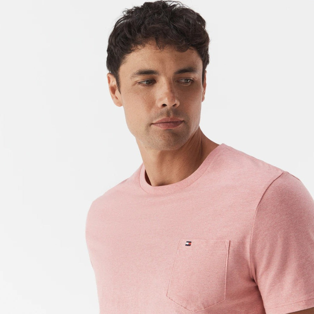 Tommy Hilfiger Men's Tommy Tee / T-Shirt / Tshirt - Pink Heather