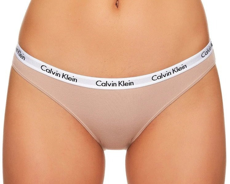 Calvin Klein Women's Carousel Bikini Briefs 3-Pack - Grey Heather/Black/Cedar