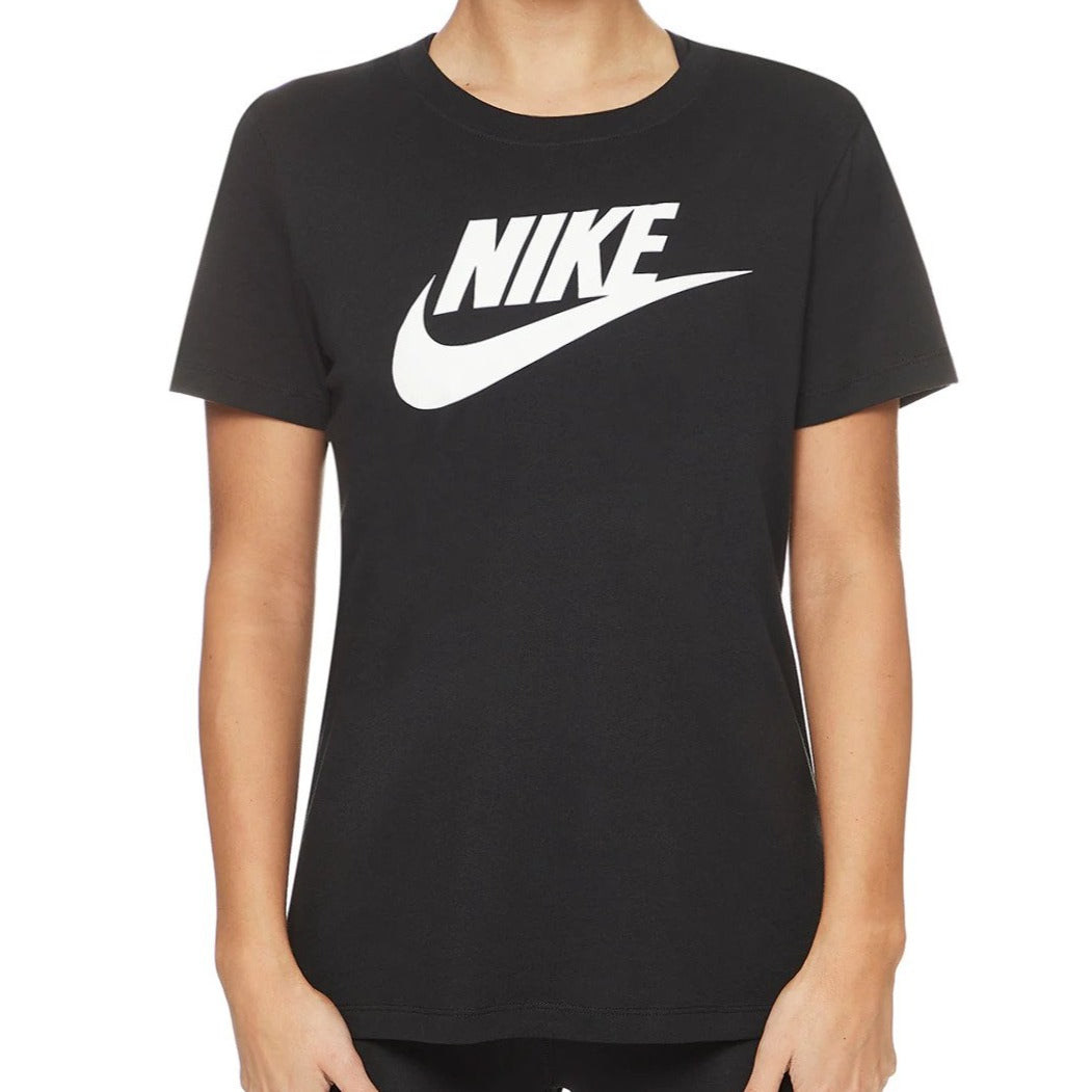Nike Sportswear Women's Essential Icon Futura Tee / T-Shirt / Tshirt - Black