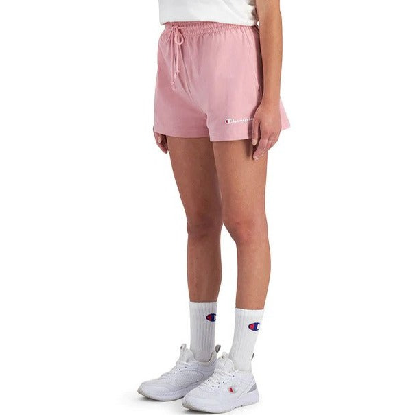 Champion Women's Jersey Hi Waist Shorts - Peculiar Pink