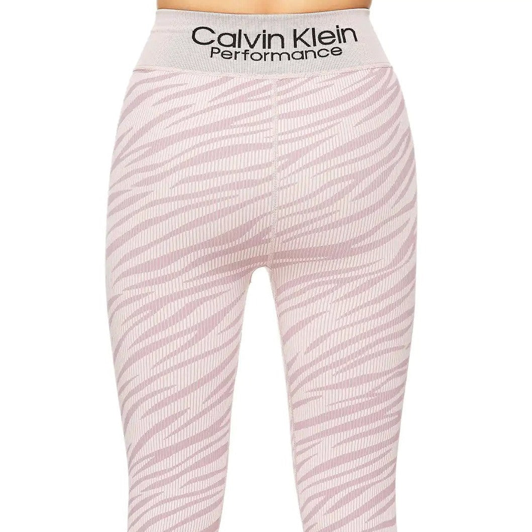 Calvin Klein Women's Zebra High Waist 7/8 Leggings - Secret/Pink