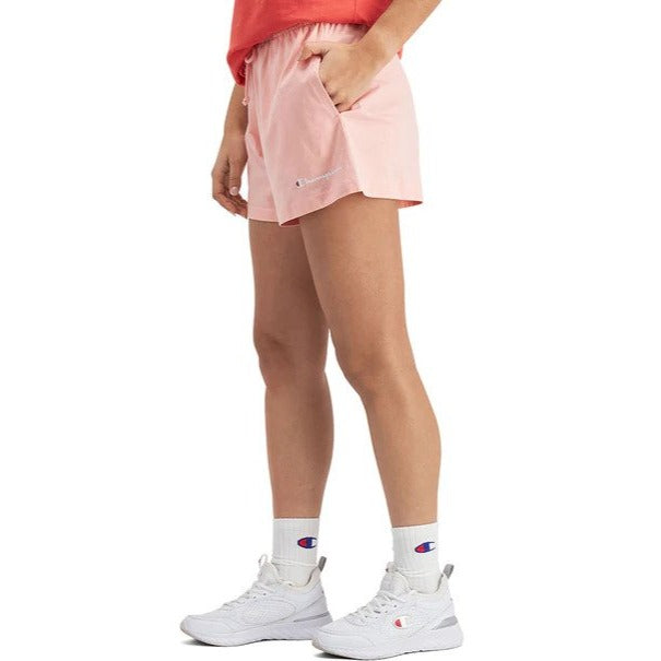 Champion Women's Script Jersey Shorts - Peach Schnapps