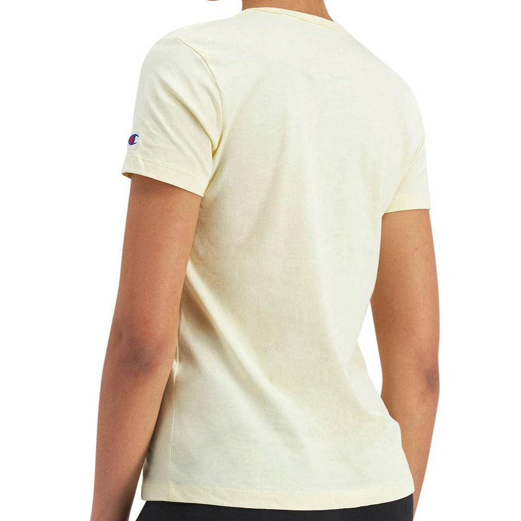 Champion Women's Script Tee / T-Shirt / Tshirt - Post Yellow