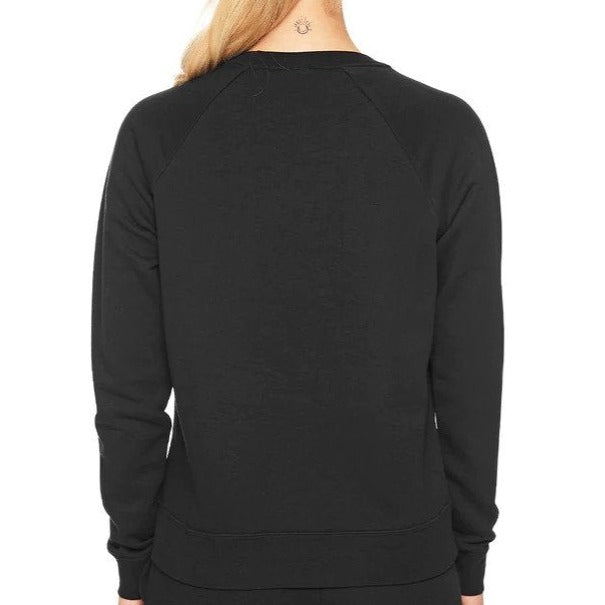 Nike Sportswear Women's Essential Fleece Crewneck Jumper - Black/White