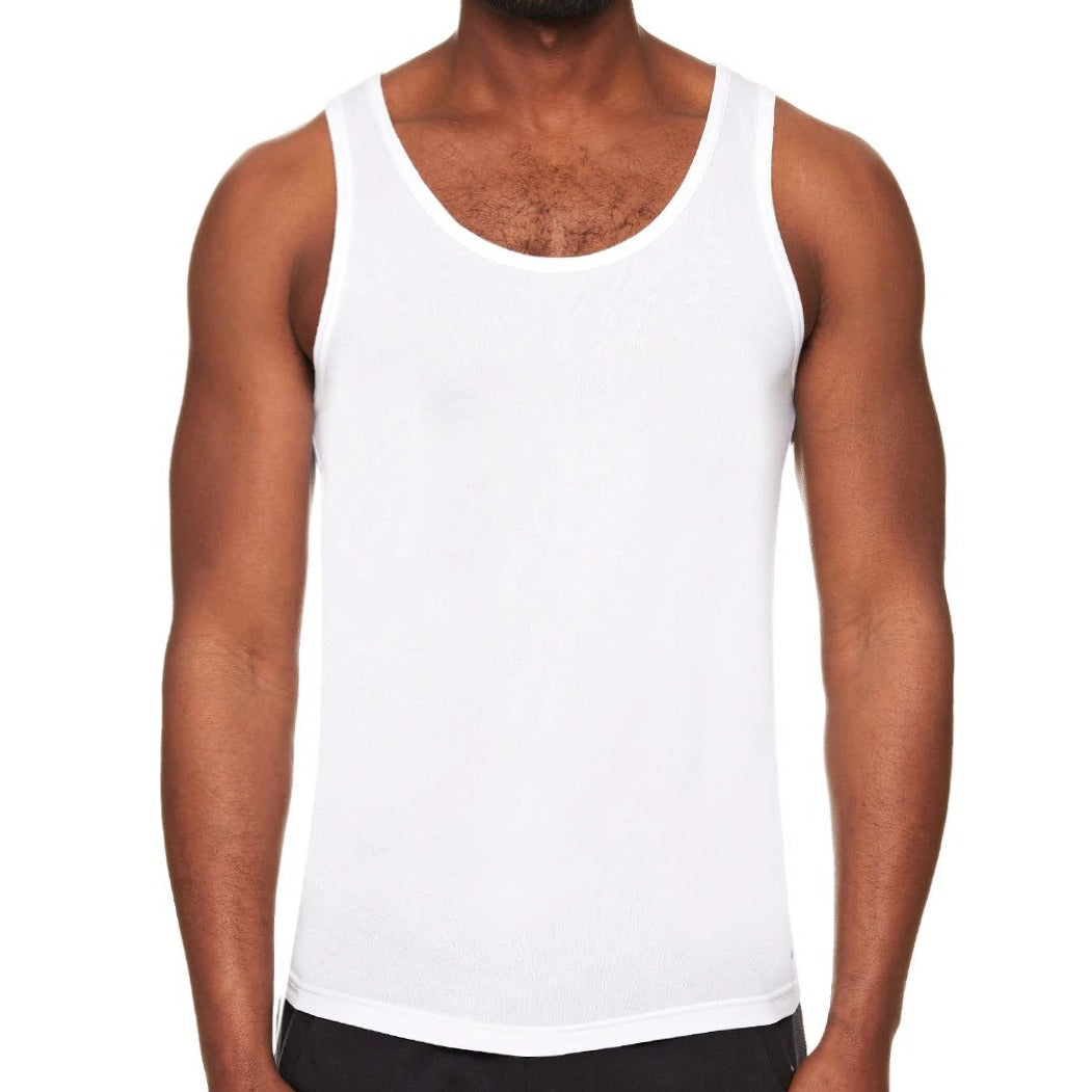 Nike Men's Dri-FIT Essential Cotton Stretch Tank 2-Pack - White