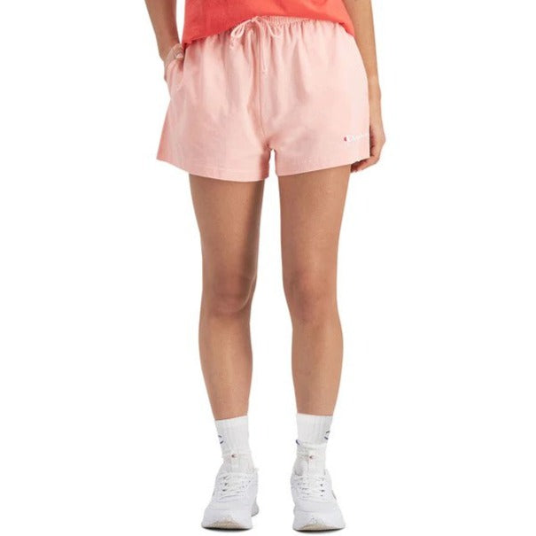 Champion Women's Script Jersey Shorts - Peach Schnapps