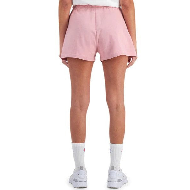 Champion Women's Jersey Hi Waist Shorts - Peculiar Pink