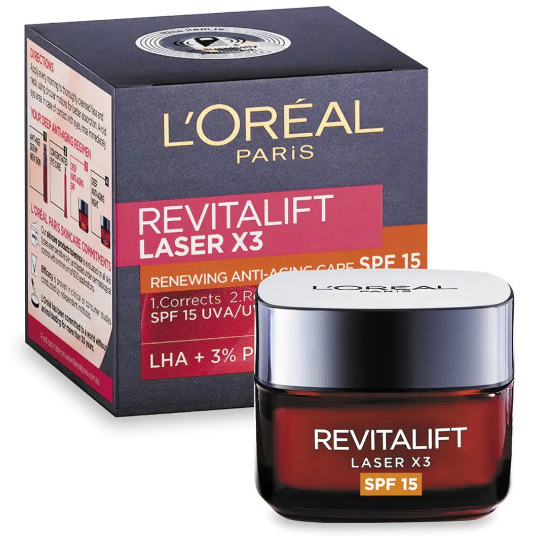 L'Oréal Paris Revitalift Laser X3 SPF15 Renewing Anti-Ageing Cream 50mL