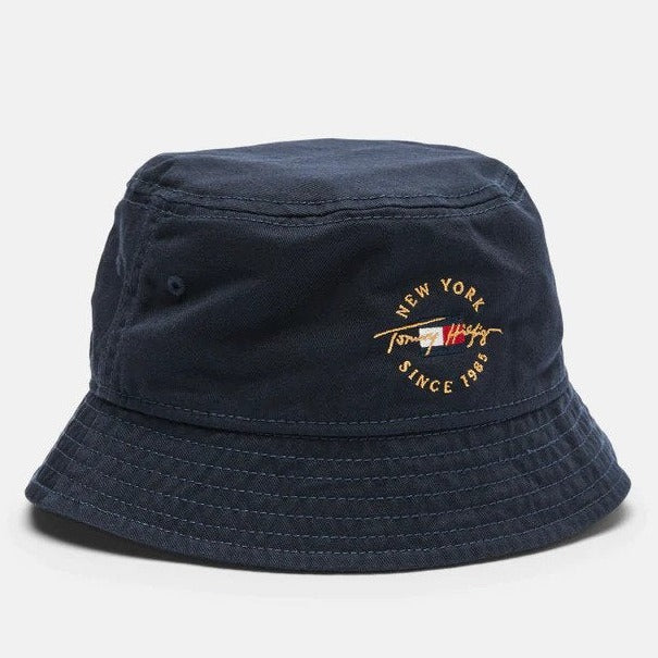 Tommy Hilfiger Roundel Bucket Hat - Sky Captain