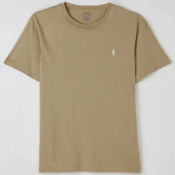 Polo Ralph Lauren Men's Short Sleeve Slim Fit Tee / T-Shirt / Tshirt - Costal Beige