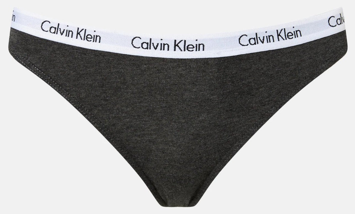 Calvin Klein Women's Carousel Thong 5-Pack - Black/Cedar/Nymph's Thigh/Charcoal Heather/Sketchbook
