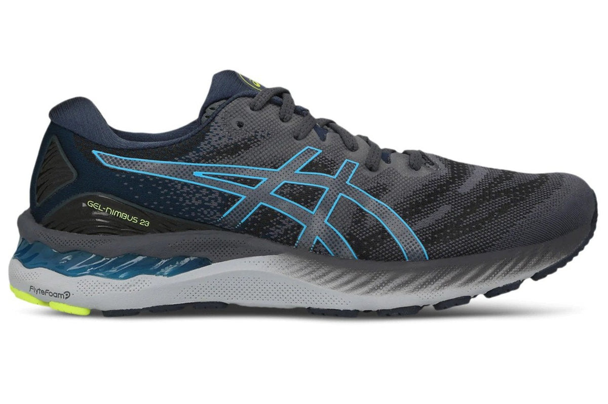 ASICS Men's GEL-Nimbus 23 Running Shoes - Carrier Grey/Digital Aqua