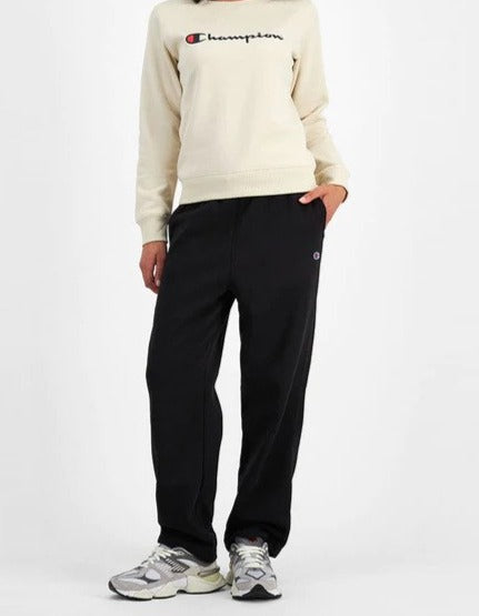 Champion Women's Script Crew Sweatshirt - Oat Milk Latte