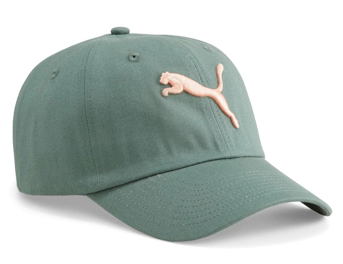 Puma Essentials Cat Logo Baseball Cap - Eucalyptus/Frosty Pink