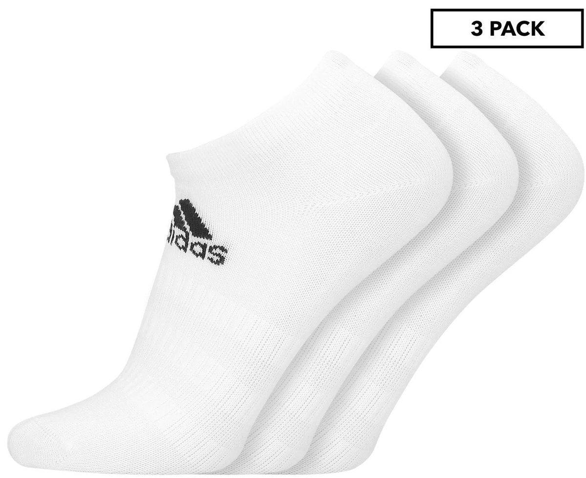 Adidas Unisex Light Low-Cut Socks 3-Pack - White