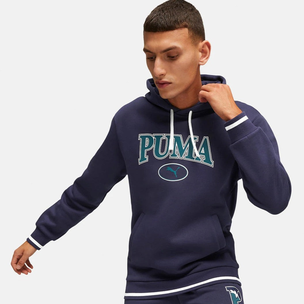 Puma Men's Squad Fleece Hoodie - Navy
