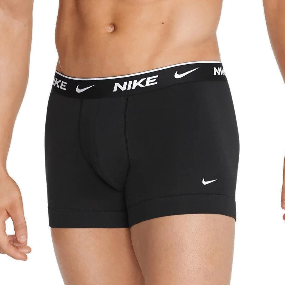 Nike Mens Everyday Stretch Cotton Trunks - 3-Pack - Black/Black/Black