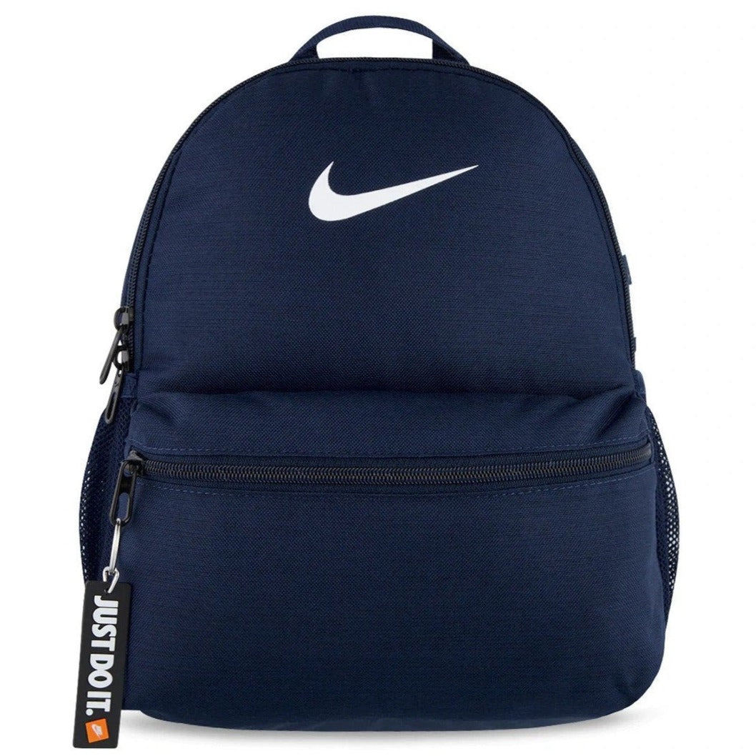 Nike Kids' 11L Brasilia JDI Mini Backpack - Midnight Navy/White