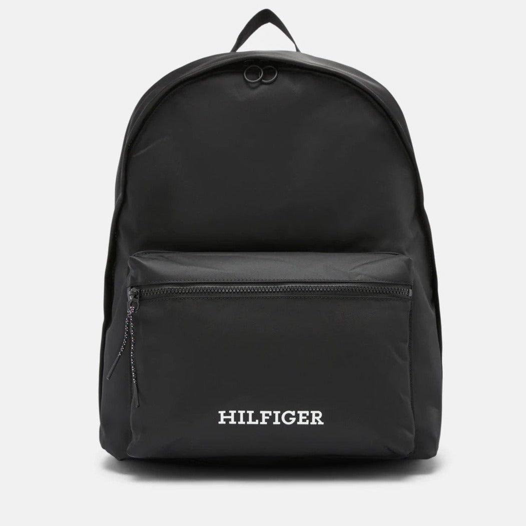 Tommy Hilfiger 16L Monotype Dome Backpack - Black