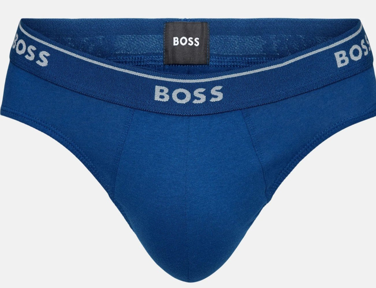 Hugo Boss Men's Classic Briefs 3-Pack - Navy/Blue/Dark Grey