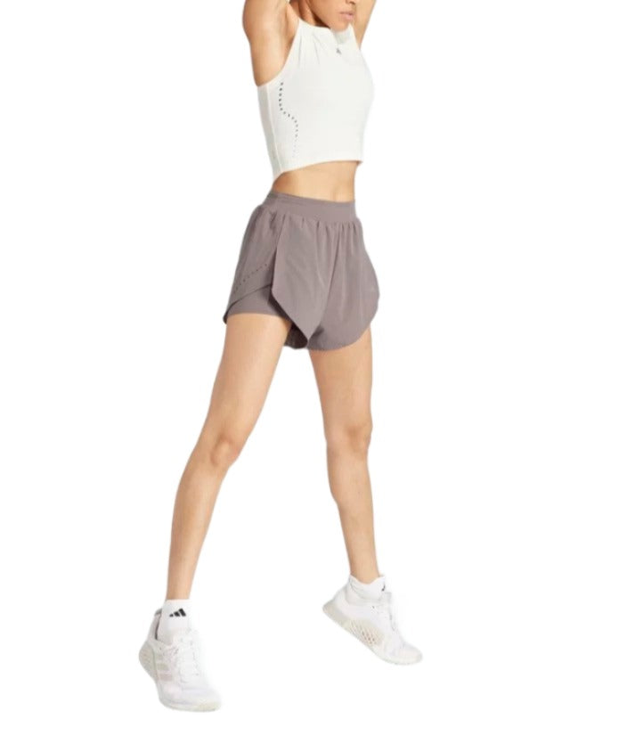 Adidas Womens Designed for Training HEAT.RDY HIIT 2-in-1 Shorts - Charcoal