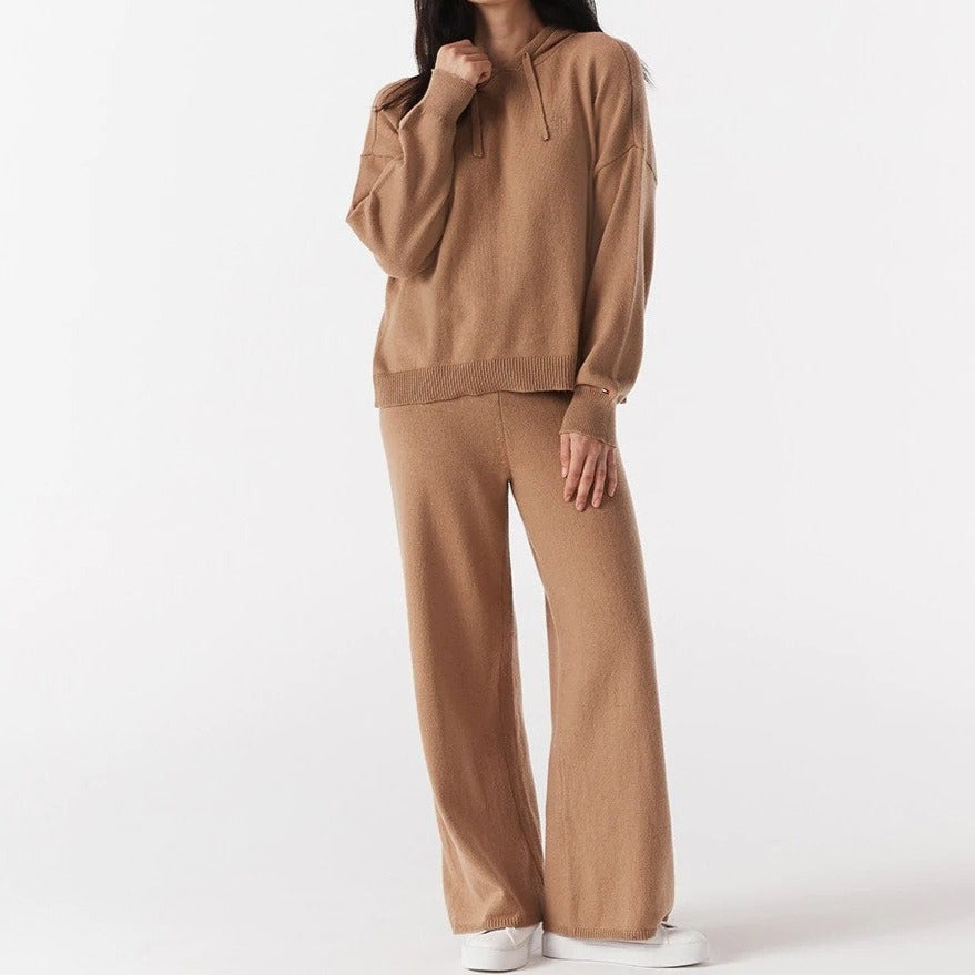 Tommy Hilfiger Women's Flex Hoodie Sweater - Pinecone Tan
