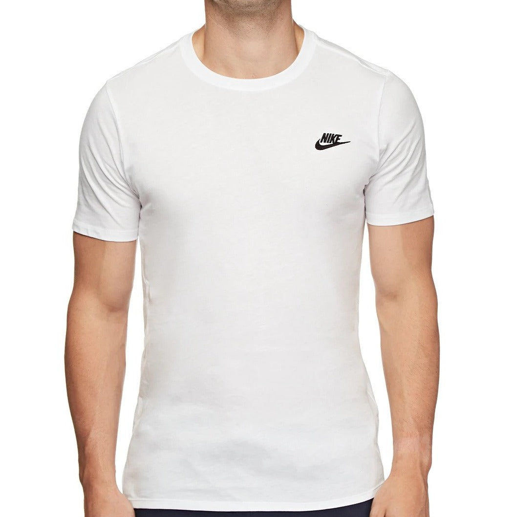 Nike Sportswear Men's Embroidered Club Tee - White