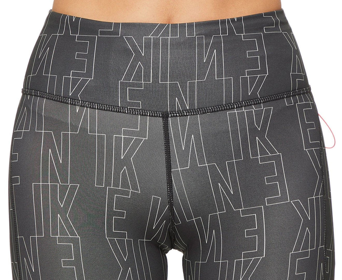 Nike Women's Dri-FIT Run Division Epic Fast Tights / Leggings - Black/Bright Crimson