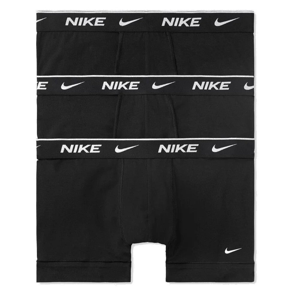Nike Mens Everyday Stretch Cotton Trunks - 3-Pack - Black/Black/Black