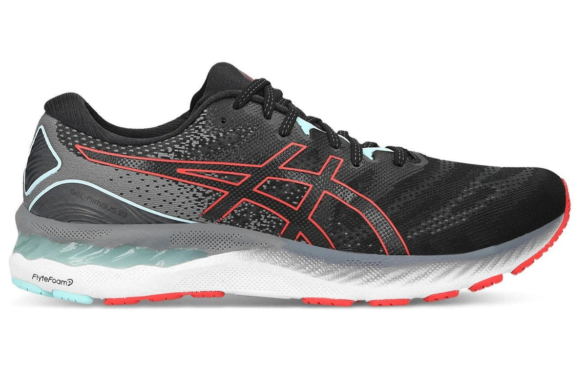 ASICS Men's GEL-Nimbus 23 Running Shoes - Black/Electric Red