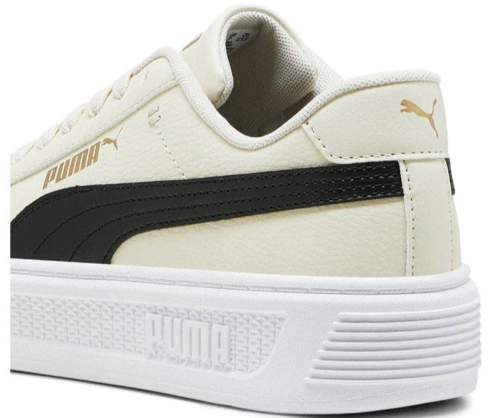 Puma Women's Smash Platform V3 Sneakers - Snow/Black/White/Gold