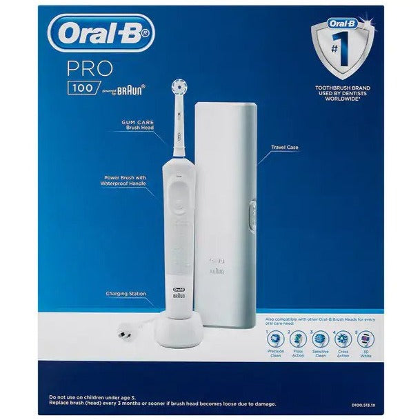 Oral-B Pro 100 Gum Care Electric Toothbrush - White