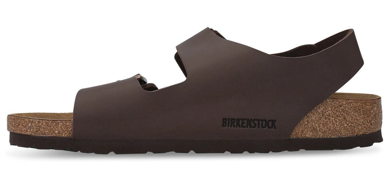 Birkenstock Unisex Milano Narrow Fit Sandals - Dark Brown