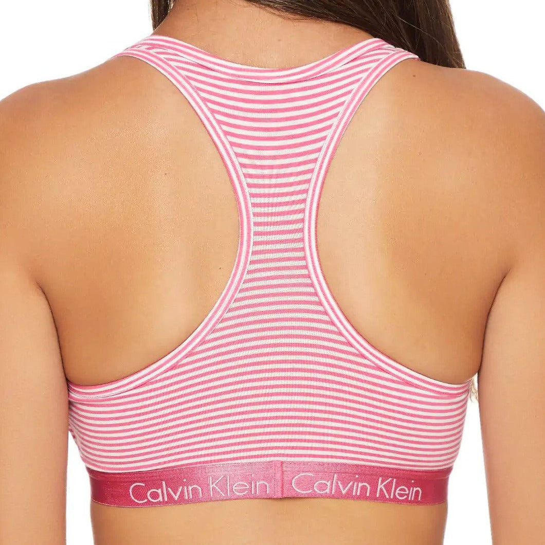 Calvin Klein Women's Motive Cotton Lightly Lined Bralette - Lipgloss