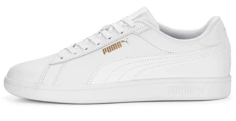Puma Men's Smash 3.0 Sneakers - White/Gold