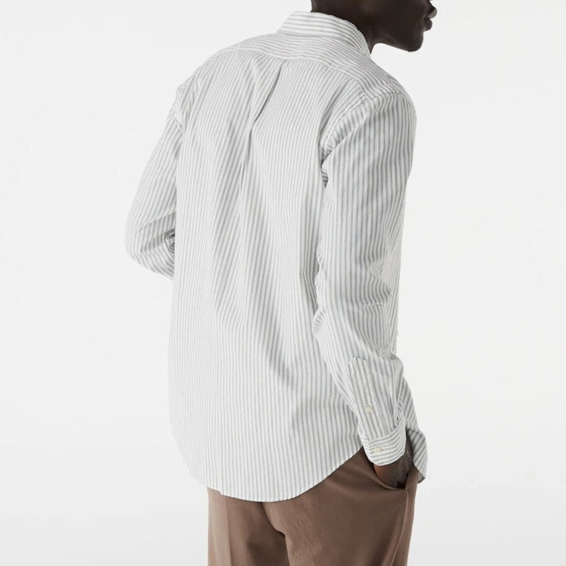 Polo Ralph Lauren Men's Long Sleeve Sport Shirt - Grey/White