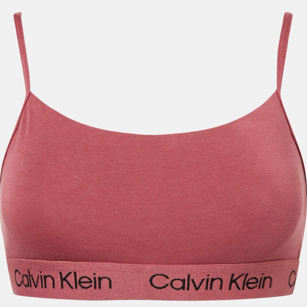 Calvin Klein Women's Cotton Stretch Lightly Lined Bralette - Raspberry Blush