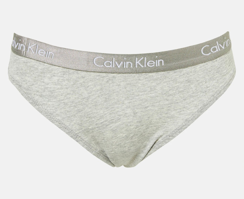 Calvin Klein Women's Motive Cotton Bikini Briefs 3-Pack - Black/Red/Grey  Heather