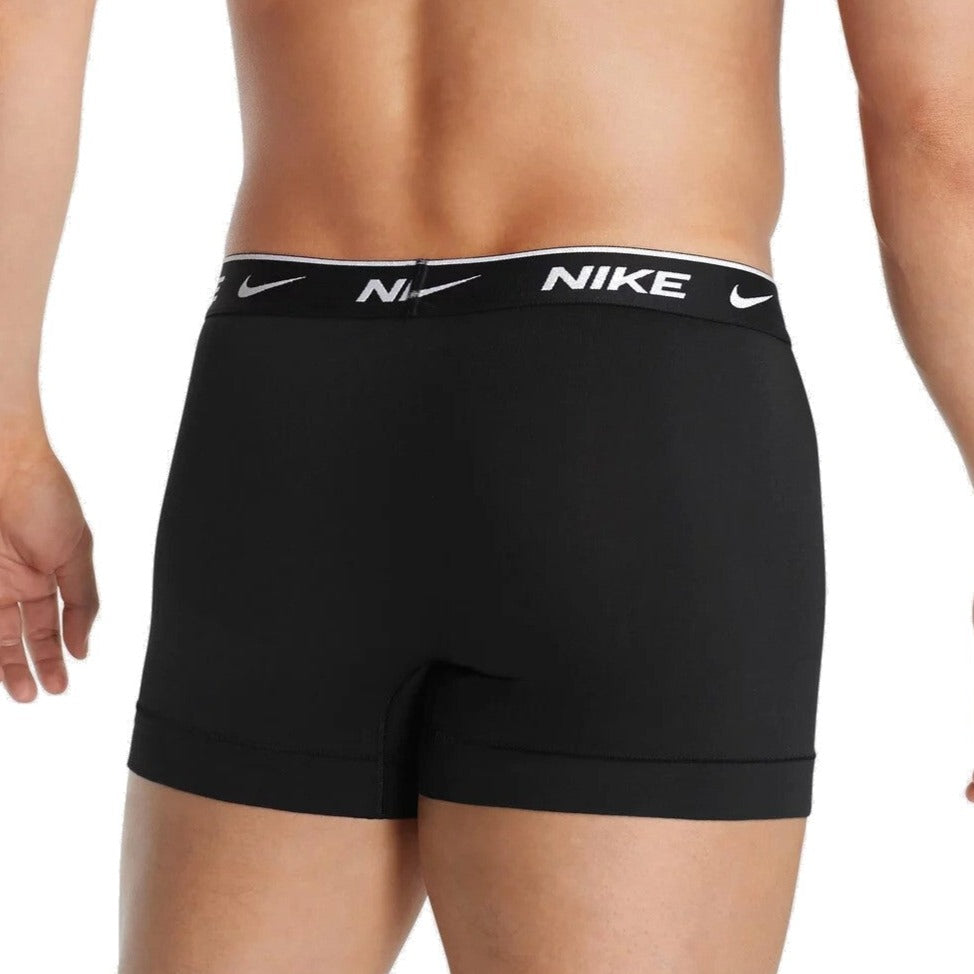 Nike Mens Everyday Stretch Cotton Trunks - 3-Pack - Black/Black/Black