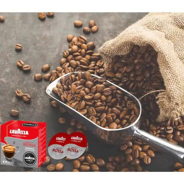 Lavazza A Modo Mio Qualita Rossa Coffee Capsules Pack of 96 Pods Intensity 10