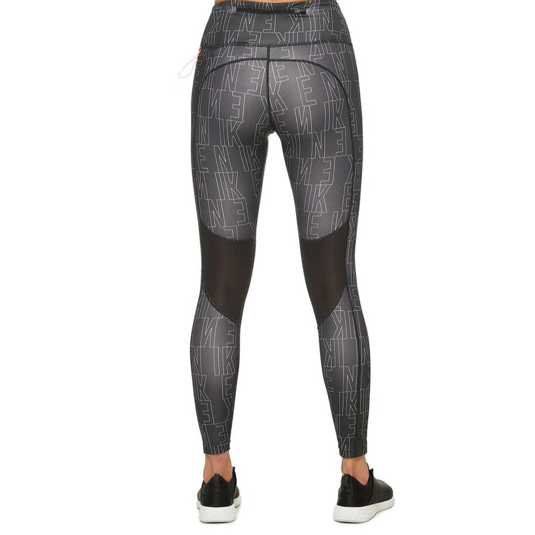 Nike Women's Dri-FIT Run Division Epic Fast Tights / Leggings - Black/Bright Crimson