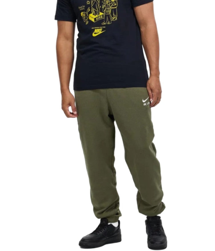 Nike Air Mens French Terry Joggers - Medium Olive/Phantom