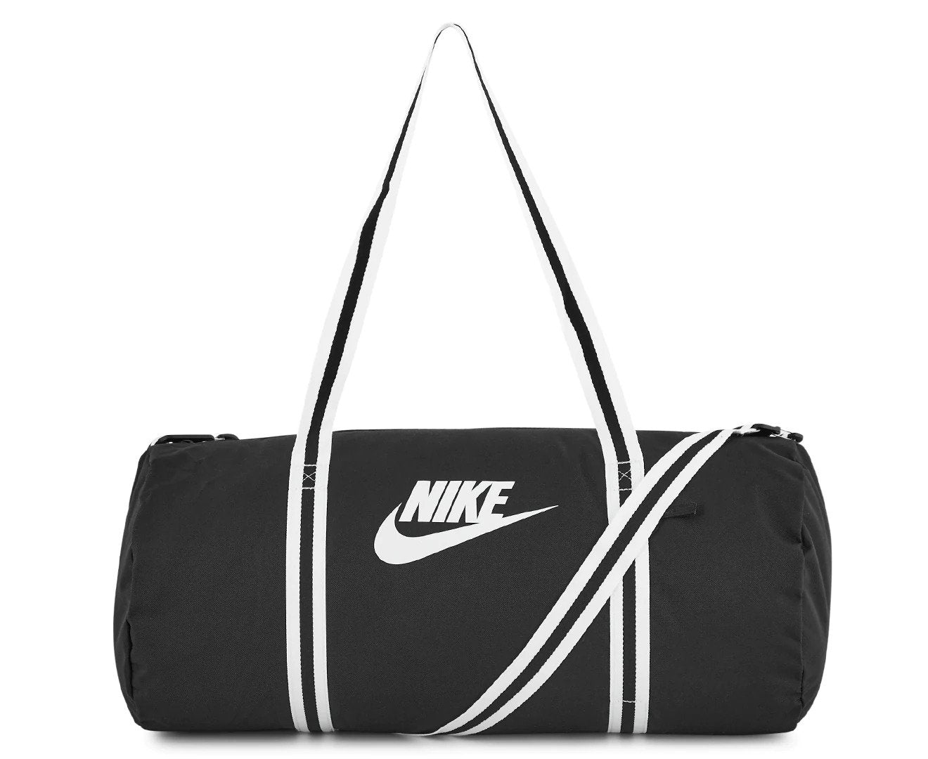 Nike 30L Heritage Duffle Bag - Black/White