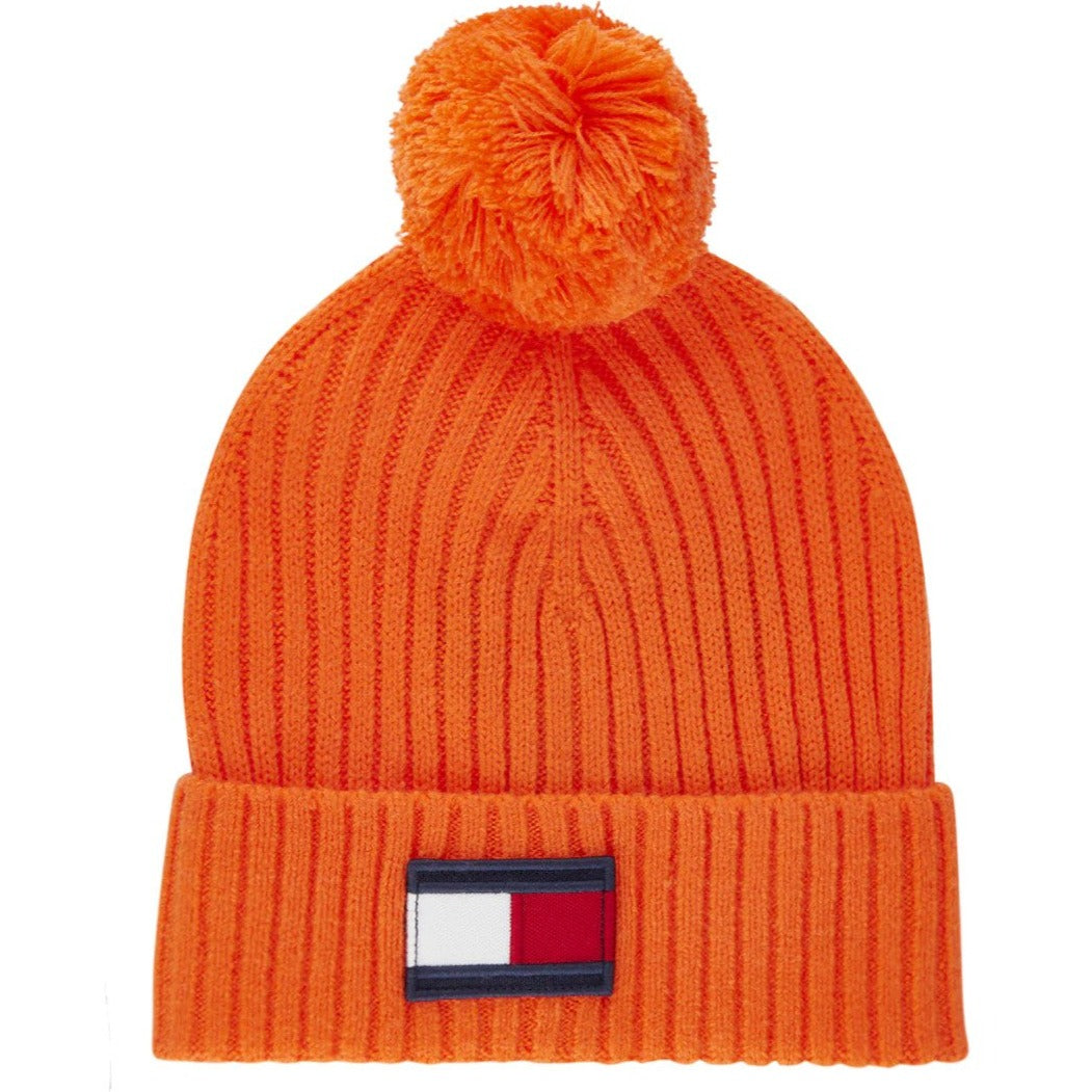 Tommy Hilfiger Kids' Big Flag Pom Pom Beanie - Melon Wave
