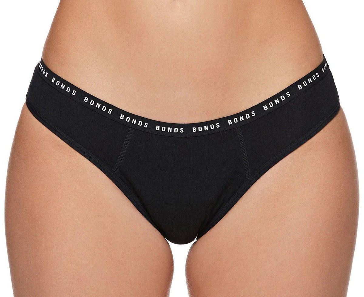 Bonds Women's Bloody Comfy Period Bikini Briefs Heavy - Black
