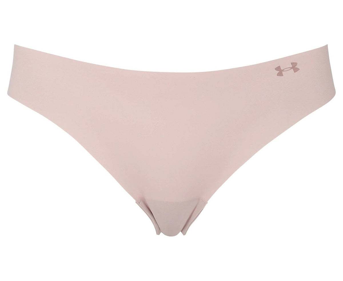 Under Armour Women's UA Pure Stretch Thong 3-Pack - Black/Beige/Graphite