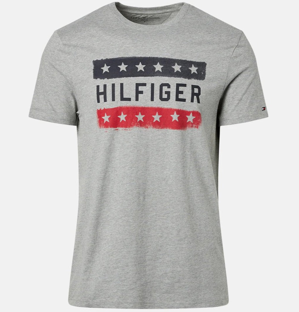 Tommy Hilfiger Men's Springfield Tee / T-Shirt / Tshirt - Grey Heather